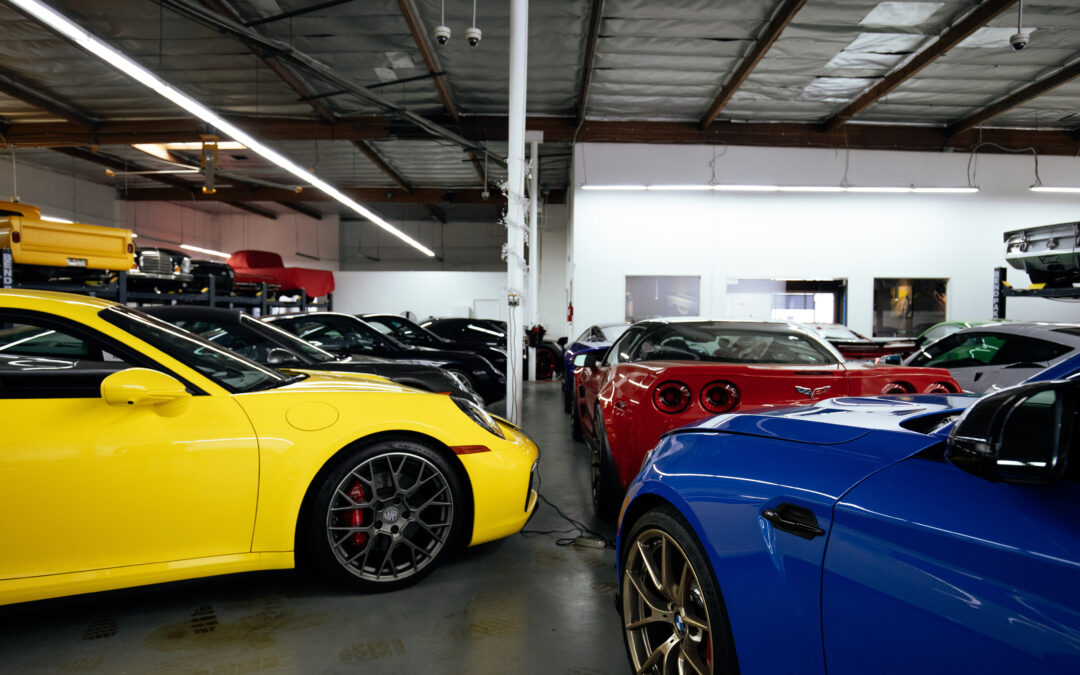 Porsche, Corvette, BMW stored at So Cal Classic Car Storage in Orange County